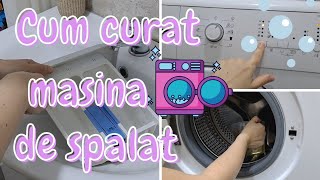 Cum curat masina de spalat 💦 Curatarea masinii de spalat cu otet si bicarbonat [upl. by Alis329]