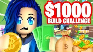 1000 Build Challenge in Roblox Bloxburg [upl. by Nosilla]