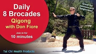 Daily 8 Brocades  Qigong with Don Fiore [upl. by Terrag]