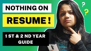 How to make Resume as a fresher  Nothing on Resume [upl. by Ihana]