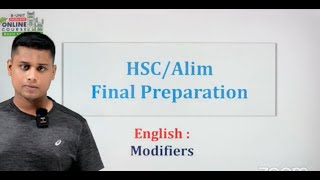 Modifier । HSC Final Preparation। A Complete Approach [upl. by Kcered298]