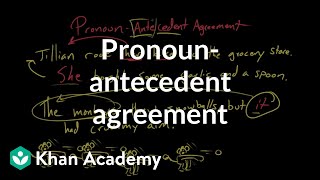 Pronounantecedent agreement  Syntax  Khan Academy [upl. by Nic]