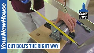 How to cut bolts the right way [upl. by Yunfei137]