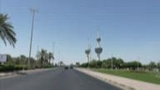 Streets deserted as temperatures soar in Kuwait City [upl. by Ainessej231]