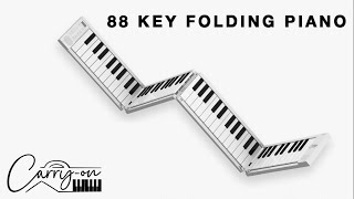 FullSized Piano that Fits in Your Backpack  Carryon Folding Piano [upl. by Filide812]