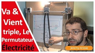 ÉCLAIRAGE AVEC 3 INTERRUPTEURS LE PERMUTATEUR [upl. by Stirling732]