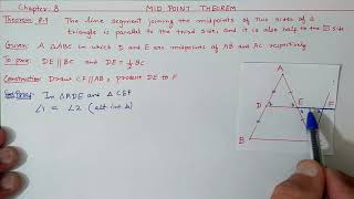 Chapter8 Mid Point Theorem  Quadrilaterals  Ncert Maths Class 9  Cbse [upl. by Olin]