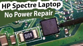 HP Spectre x360 15quot Laptop  No Power Not charging Motherboard repair [upl. by Ettenrahs]