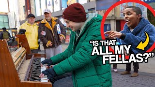 I Played MEME SONGS On Piano In Public [upl. by Eceertal655]