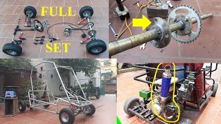 Homemade Go Kart at home  instructions for making the car Go kart [upl. by Lehcir]