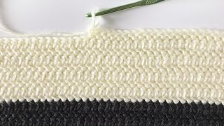 Herringbone Half Double Crochet [upl. by Erikson959]