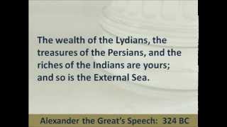 Alexander the Great’s Speech to Army Depart  324 BC  Hear and Read [upl. by Asert]