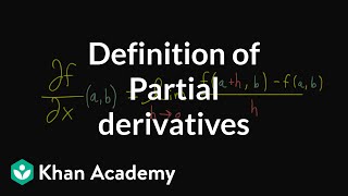 Formal definition of partial derivatives [upl. by Giovanni662]