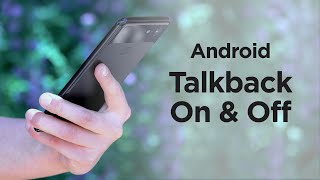 Android Talkback  How to Turn On and Off  Hadley Workshops Android TalkBack [upl. by Laurella]