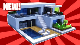 Minecraft  How To Build a Small Modern House Tutorial 41 [upl. by Law]