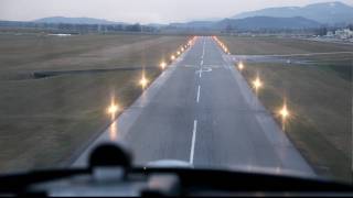 Landing in Grenchen airport Switzerland [upl. by Haleak]