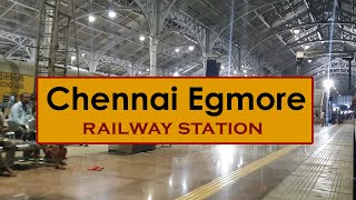 MS Chennai Egmore railway station Tamil Nadu Indian Railways Video in 4k ultra HD [upl. by Liggett120]