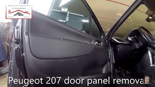 Peugeot 207 door panel removal [upl. by Pahl382]