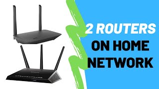 How To Connect 2 Routers On 1 Home Network [upl. by Anirres271]