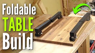 How to Build Foldable Table Foldable Table Legs DIY [upl. by Nuris]