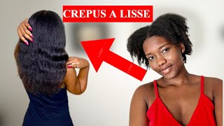 COMMENT LISSER SES CHEVEUX CREPUS FACILEMENT  ROUTINE ENTRETIEN [upl. by Waverley108]