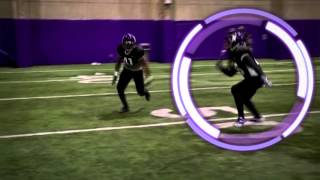 Northwestern Wildcats open field tracking Defensive backs [upl. by Melar75]