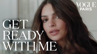 Emily Ratajkowski learns how to do a French girl hairstyle  Get Ready With Me  Vogue Paris [upl. by Natalia]