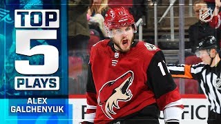 Top 5 Alex Galchenyuk plays from 201819 [upl. by Dnarud]