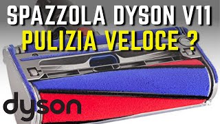 DYSON V11 COME PULIRE VELOCEMENTE la spazzola con rullo morbido SHORT [upl. by Anihs]