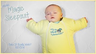 Does A Magic Sleep Suit Work  Merlins Magic Sleepsuit Review [upl. by Orabla]