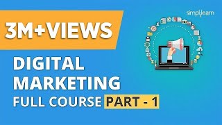 Digital Marketing Course Part  1 🔥 Digital Marketing Tutorial For Beginners  Simplilearn [upl. by Nicolle]