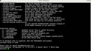 postgresql  how to backup and restore database [upl. by Atinrahc]