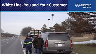 Allstate Roadside White Line and Your Customer  Allstate [upl. by Annaeerb]