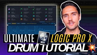 The ABSOLUTE BEST way to do drums in Logic Pro X 105 UPDATE  Drum Machine Designer Tutorial [upl. by Ewald]