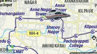 Chennai Metro Route Map [upl. by Hunter]