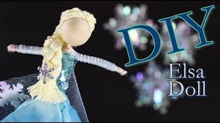 DIY Elsa Doll  How To Make Elsa Doll From Frozen [upl. by Aleel]