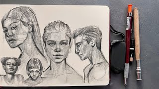 Drawing faces tutorial [upl. by Naamann]