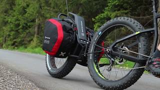 Bike trailer for Ebike and FATBIKE  Extrawheel MATE [upl. by Ivanna]