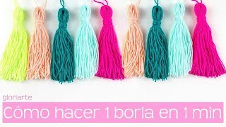 Cómo hacer borlas o flequillos en 1 minuto How to make tassels in 1 minute [upl. by Harriette]