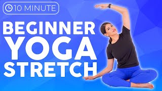 10 minute Yoga for Beginners STRETCH  Easy Yoga for Complete Beginners [upl. by Ttelrahc]