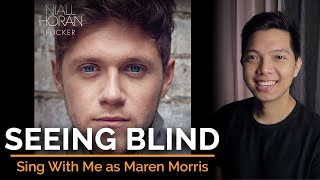 Seeing Blind Male Part Only  Karaoke  Niall Horan ft Maren Morris [upl. by Naihtsirc]