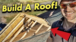 How To Build A Small Roof  Valley Roof Framing [upl. by Radborne]