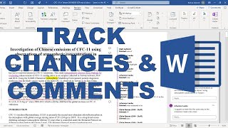 How to use comments and track changes in Microsoft Word [upl. by Albric]