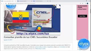 Consultar planilla de luz CNEL Sucumbios Ecuador [upl. by Abra]