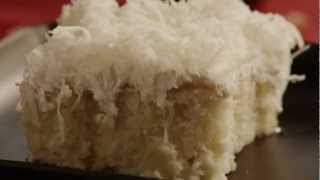 How To Make Creamy Coconut Cake  Allrecipescom [upl. by Knitter106]