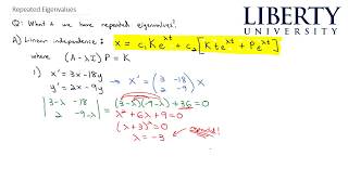 Repeated Eigenvalues [upl. by Moshe]