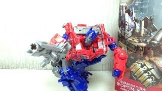 Evasion Mode Optimus Prime Transformers 4 Generations Voyager Class Review [upl. by Einnek]