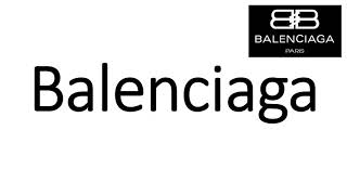 How to Pronounce Balenciaga CORRECTLY [upl. by Aramoix]