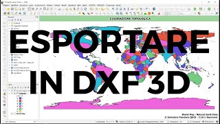 QGIS Esportare in DXF 3D [upl. by Hujsak]