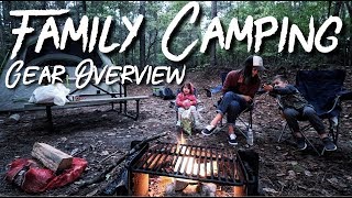 Family Camping  Our Gear Overview [upl. by Akeirahs]